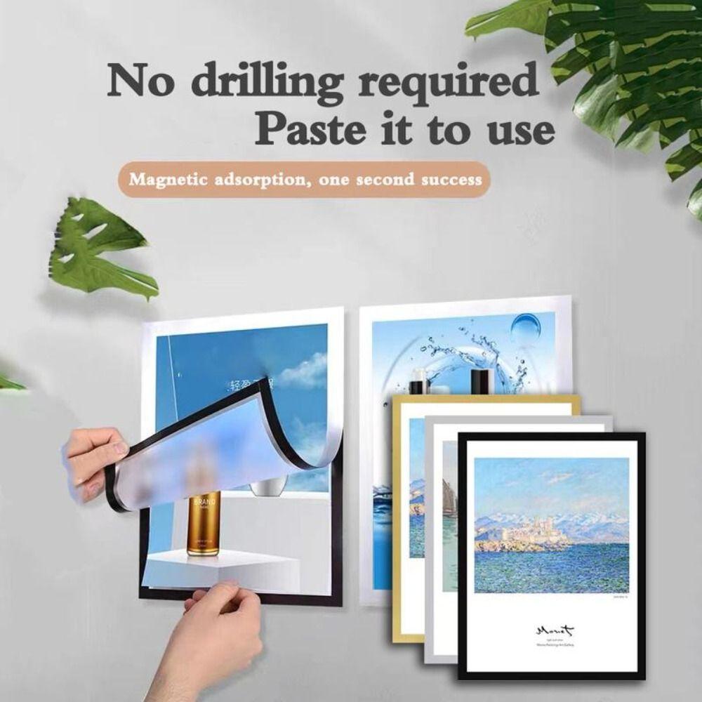 Многофункциональная магнитная фоторамка самоклеящаяся настенная магнитная рамка для демонстрации фотографий