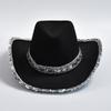 Новая Розовая Ковбойская Шляпа Для Женщин Западная Ковбойка Stetson Девочек Горячая Девушка Вечеринка Платье Джазовые Шляпы