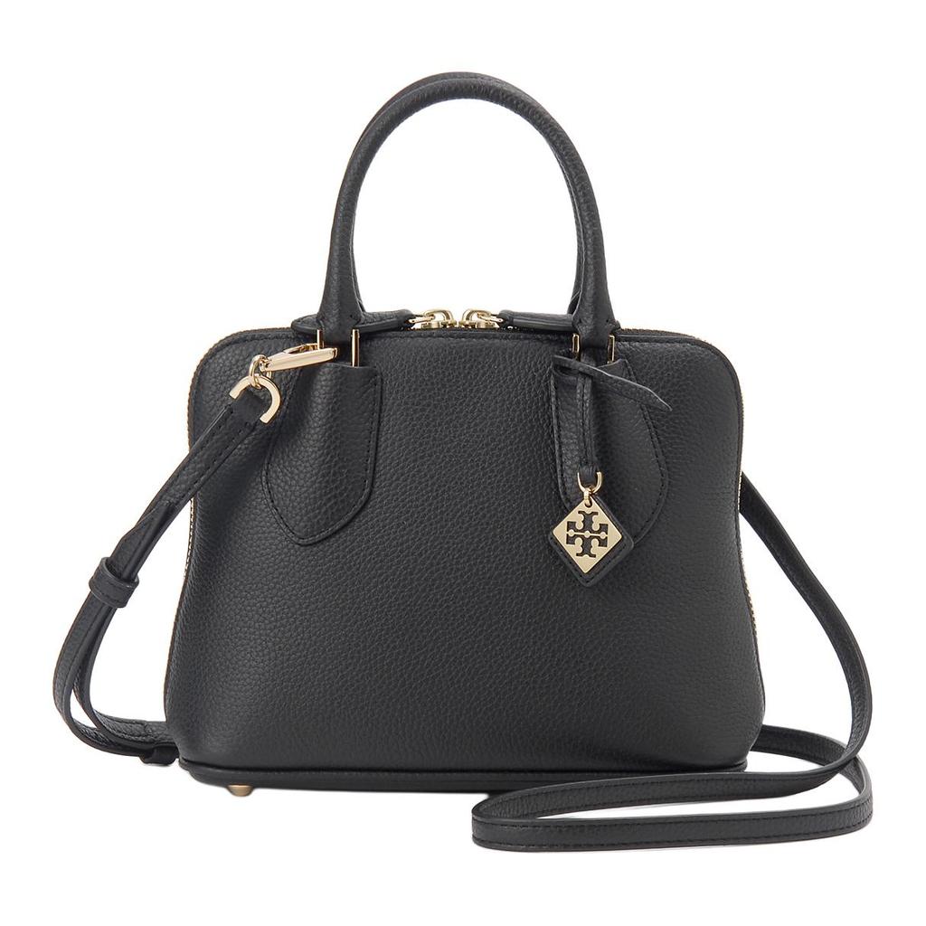 Tory Burch Сумка-кроссбоди на плечо из кожи с двойной молнией, мини, женская, черная 155619-001