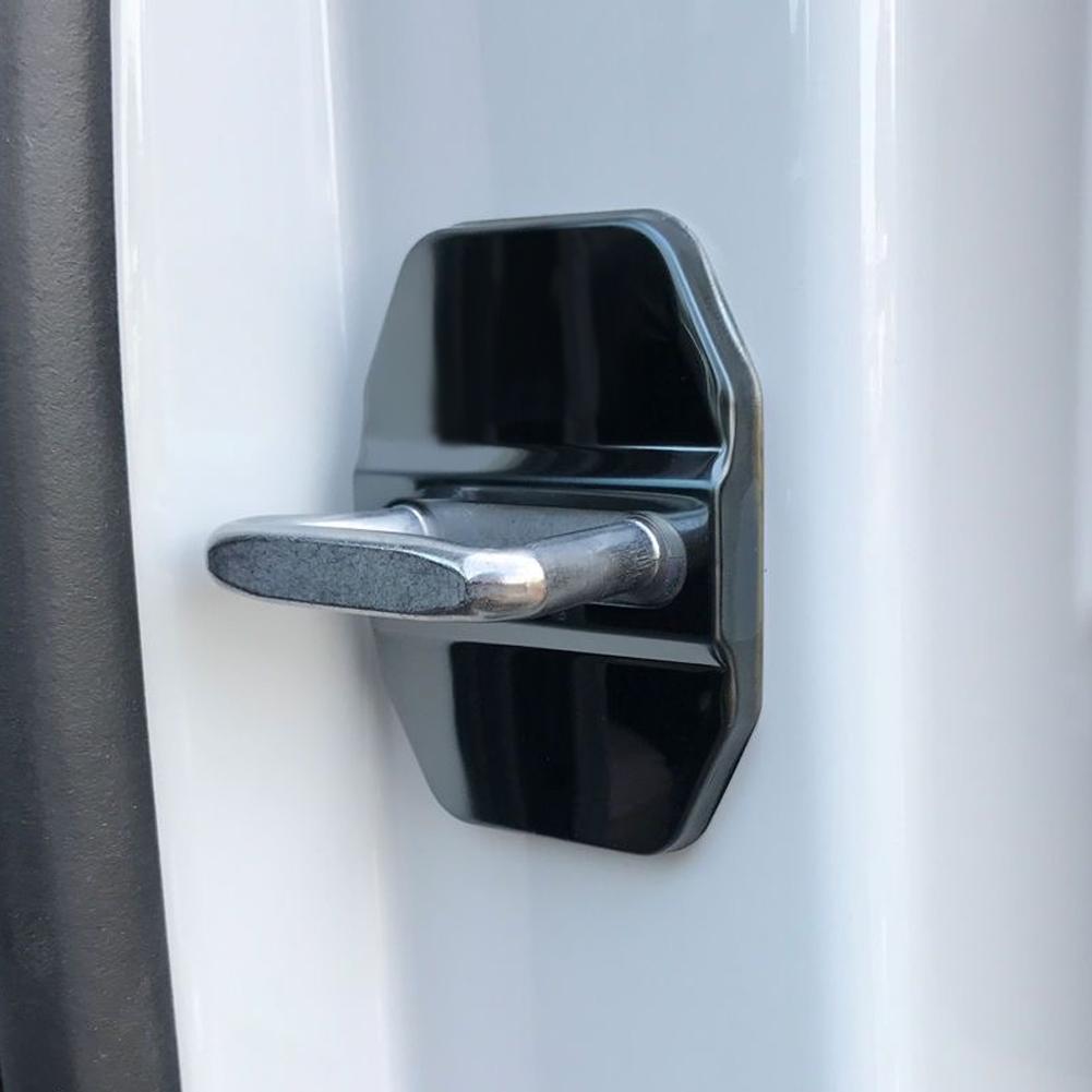 4 шт., крышка дверного замка из нержавеющей стали, защита дверного замка, декоративная антикоррозийная крышка для Mercedes Benz mini BMW Jeep Dodge