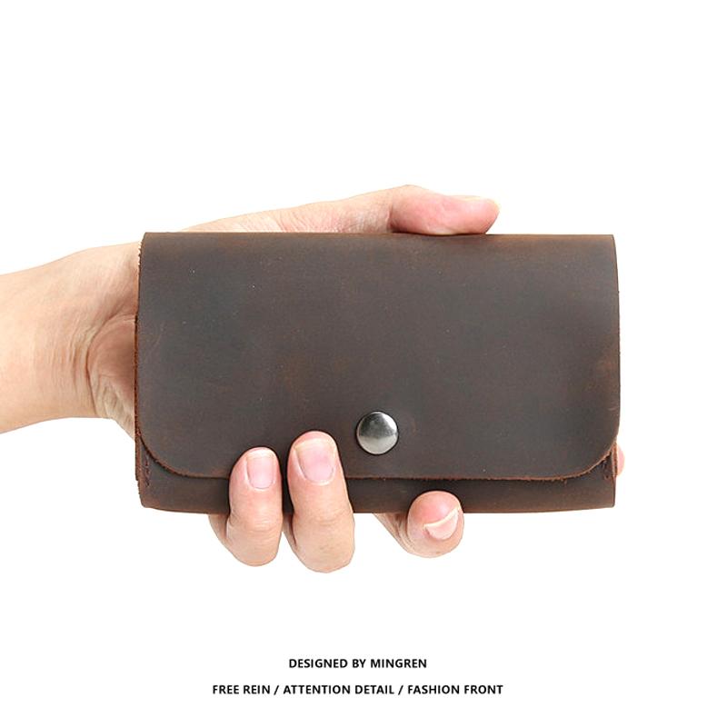 Кошелек из коровьей кожи для карт и монет, кошелек ручной работы для монет, держатель кредитных карт, маленький Porte Carte De Credit Cardcase