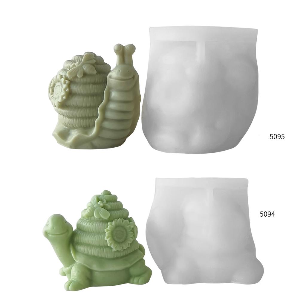 Creative Silicone Candle Mold Turtles Snail Shaped Aromatherapy Mould for Craft Lovers Stylish Home Decoration Mould
