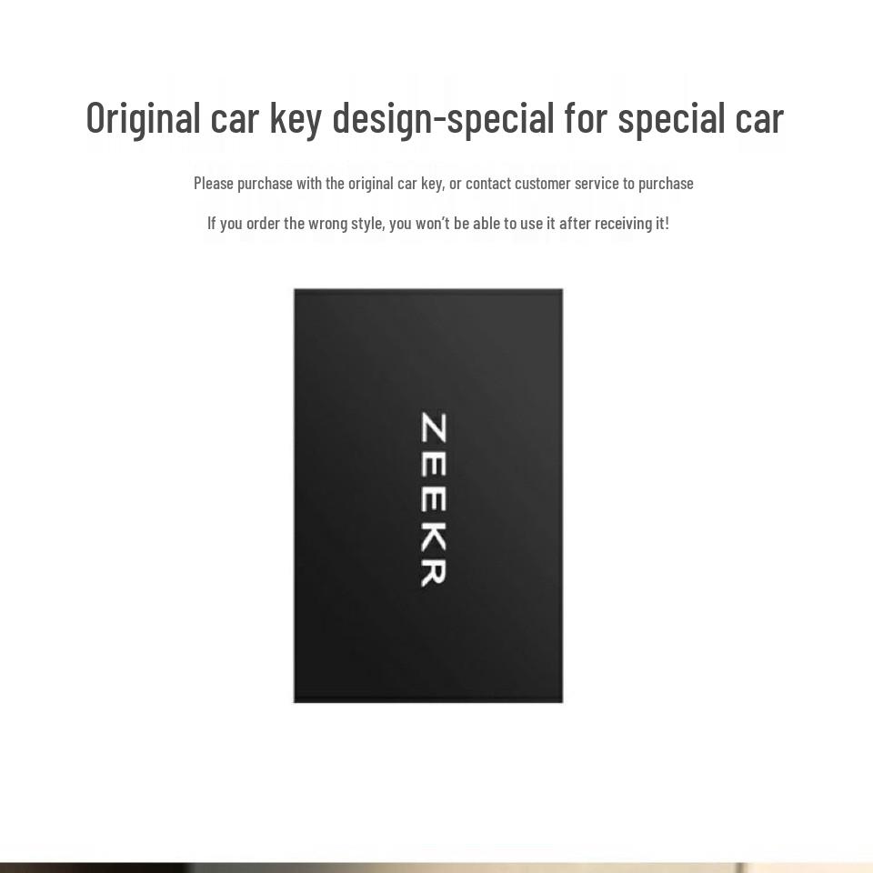 Кожаный чехол-брелок NFC для Zeekr 001/009 - Премиальный держатель для карт для электромобилей