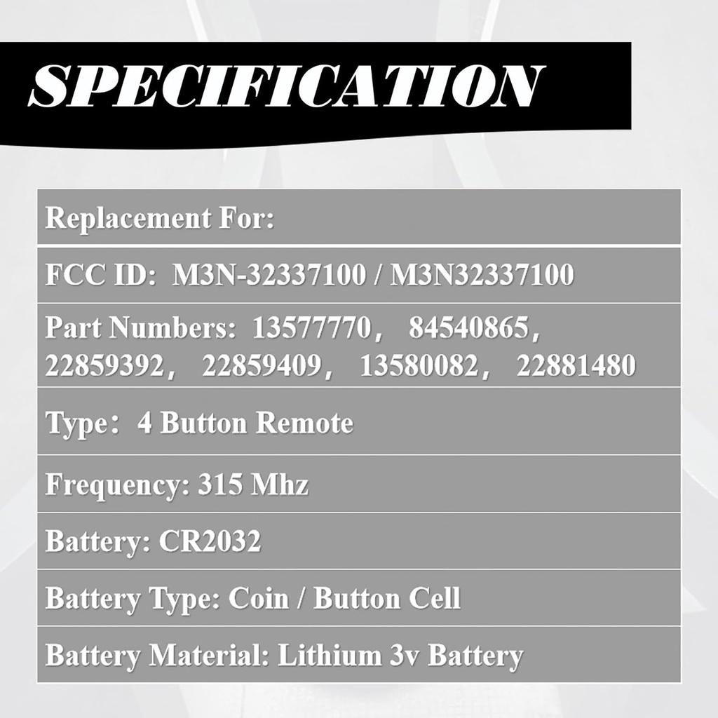 Machanmagic Key Fob Replacement Compatible For Chevy Silverado GMC Sierra 1500 2500 HD 3500 HD 2014- Chevrolet Colorado GMC Canyon 2015- Car Keyless