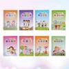 8 Pcs Multi-style Chinese and English Writing Practice Book Groove Copybook Calligraphy Supplies for Beginner Children Preschool Students