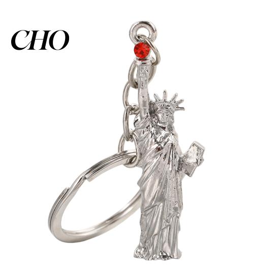 Retro Style Keychain Pendant Statue of Liberty Design Lightweight Zinc Alloy with Lobster Clasp New York Landmark Accessory Commemorative