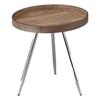 Side Table - DKD Home Decor - Modern - Steel - MDF Wood - 45.8 X 45.8 X 47.5 Cm