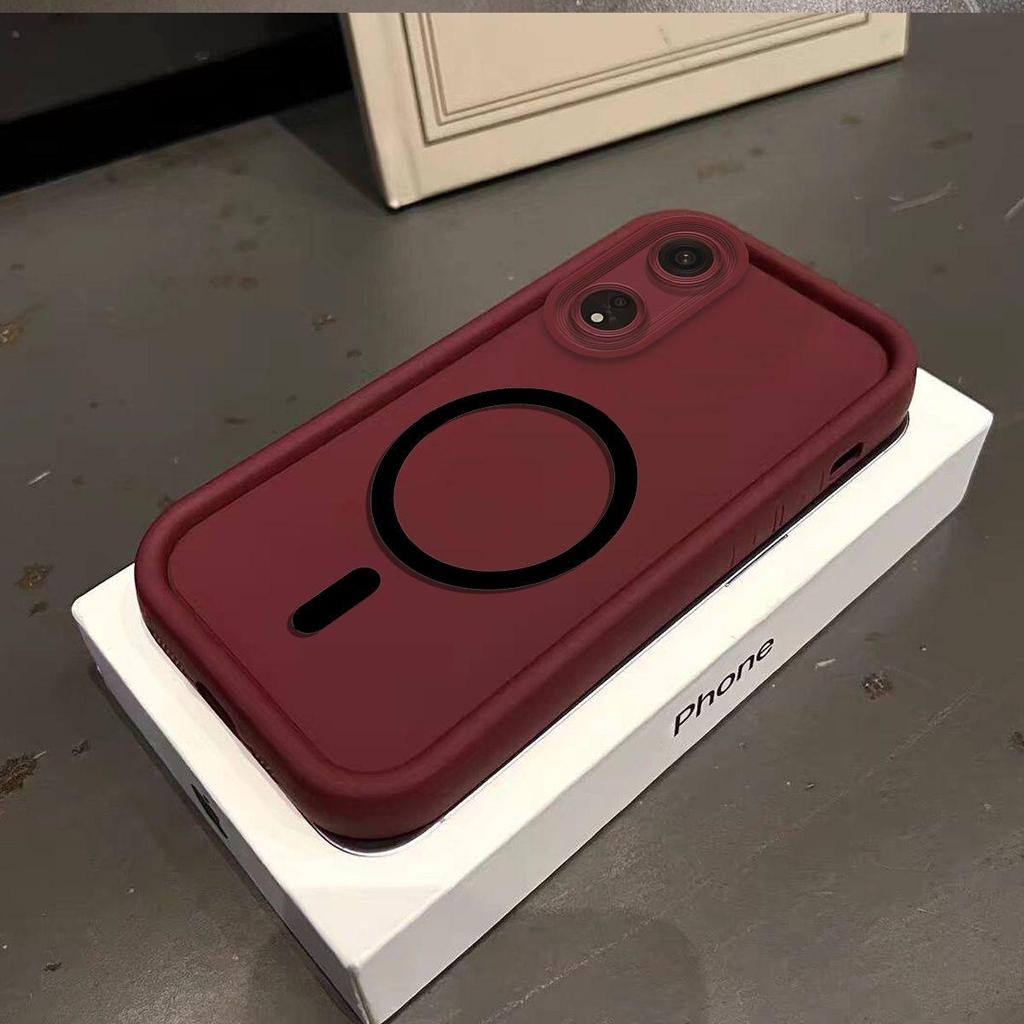 Мягкий чехол из ТПУ в цвете Моранди для OPPO Reno8 T 5G с железным кольцом для магнитных аксессуаров, противоударная крышка