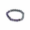 Amethyst Bracelet Faceted Magnetic Gemstone