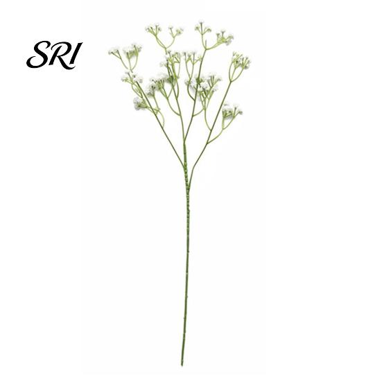 Eco-friendly Artificial Plant Baby's Breath Flowers White Real Touch Faux Flower Gypsophila for Wedding Party Home Garden Decor Easy Care Fake