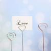 Heart Shape Wedding Supplies Paper Clamp Place Card Photos Clips Clamps Stand Table Numbers Holder
