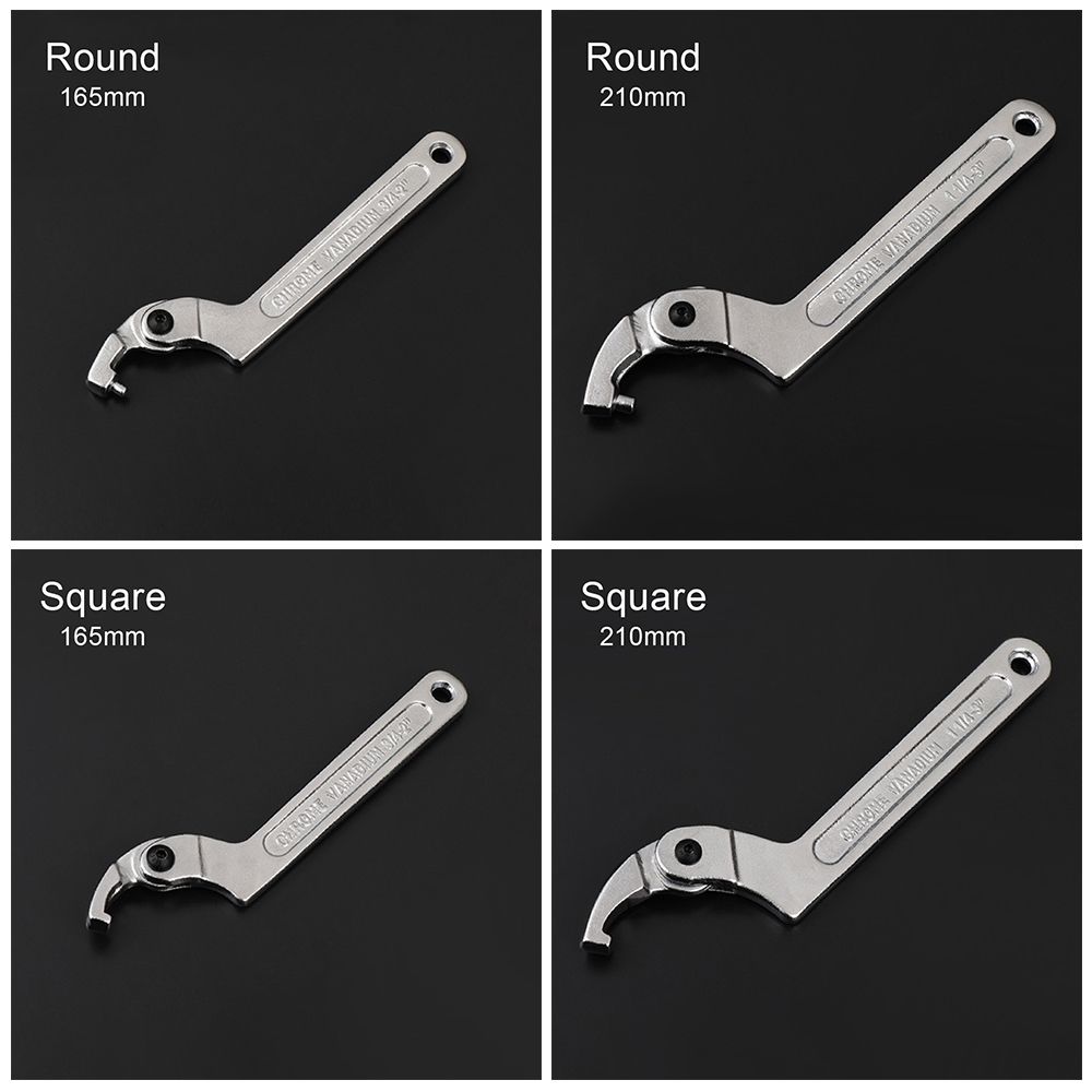 Hand Tools Pipe Wrench Nut Key Hook Wrenchs Water Meter Wrench C Spanners Adjustable Spanner