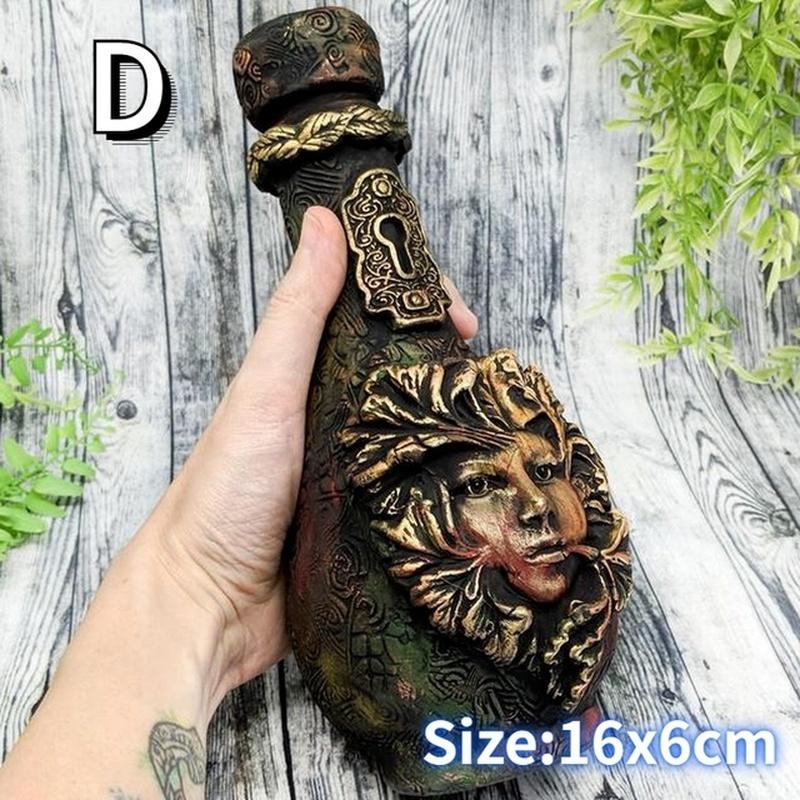 Новая бутылка ведьмы небесное тело украшения дома Луна бутылка воды картина лица Тэн ваза украшения из смолы