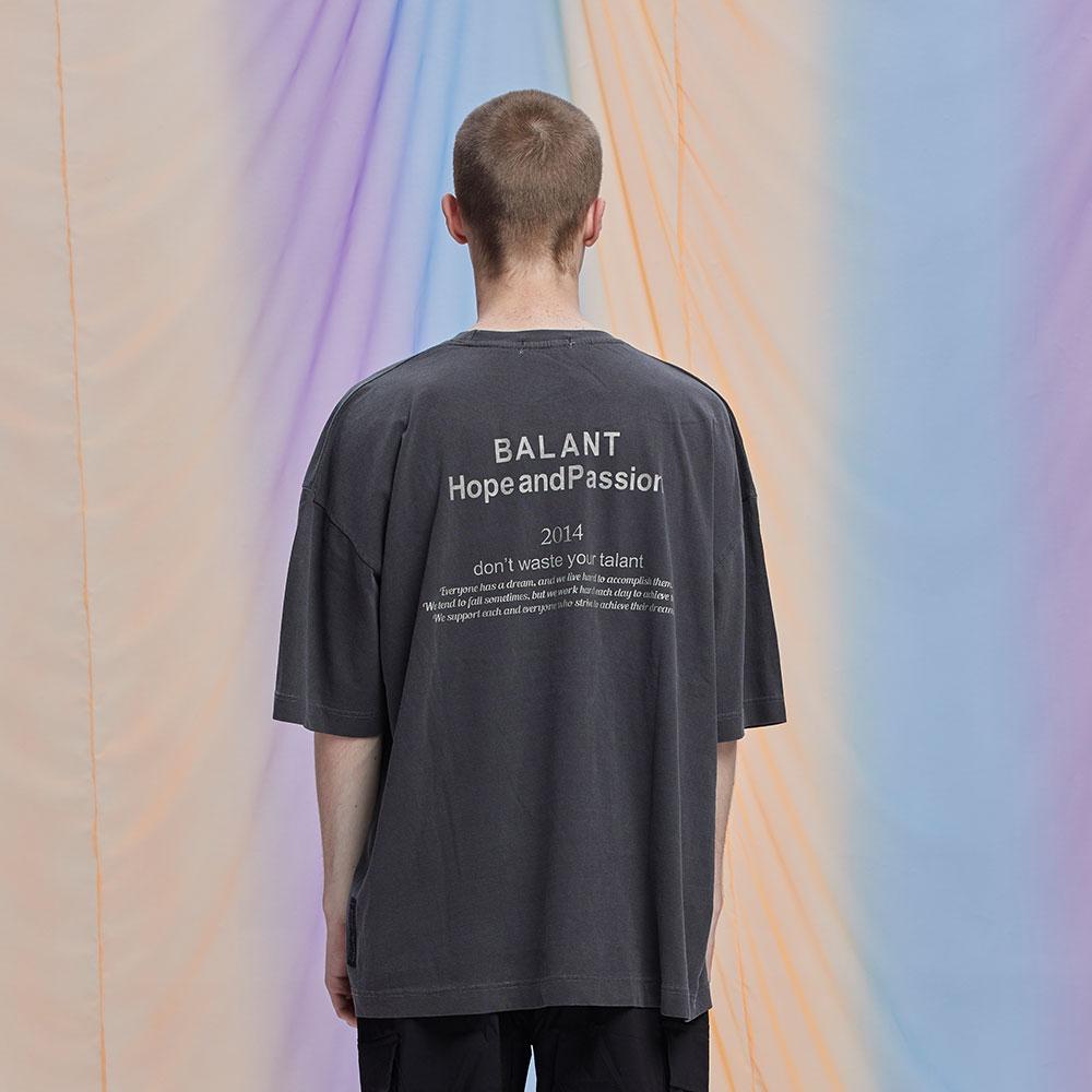 Футболка BALANT Pigment Hope And Fashion - Темно-серый