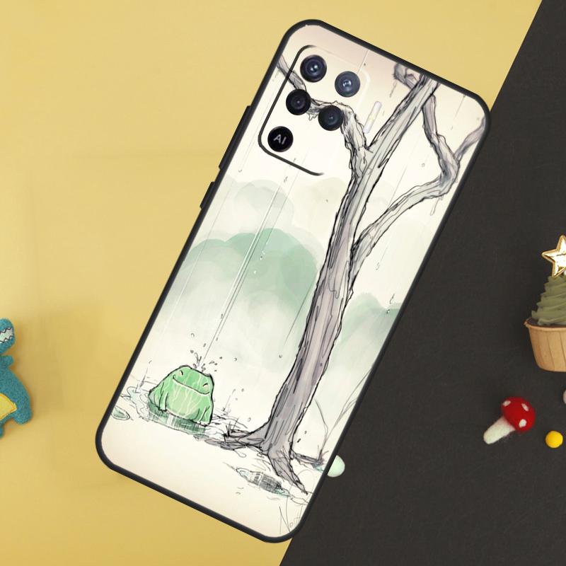 Милый Мультяшный Чехол-Лягушка Для Oppo A5 Pro A6 A15 A16 A76 A96 A17 A57 A98 A58 A78 A18 A38 A54 A74 A94 A40 A60 A80