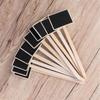 10PCS Mini House Decorations Marker Garden Tools Wooden Chalkboard Plants Tags Classification Marker