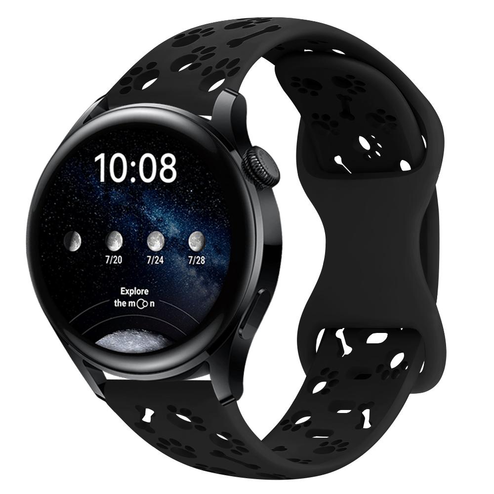 Гравированный ремешок для часов, мягкий дышащий спортивный ремешок 18/20/22 мм, совместимый с Amazfit Huawei Samsung oppo xiaomi