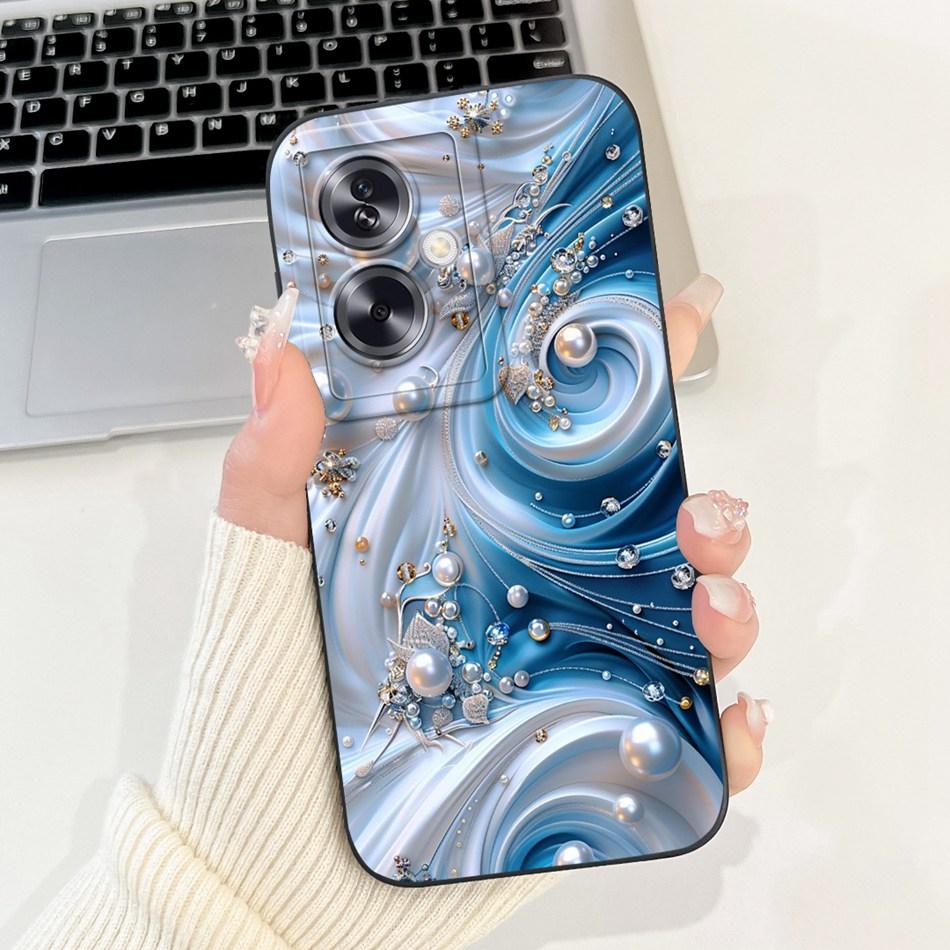 Для OPPO A79 5G Красивый Чехол для Телефона с Рисунком Розы и Бантом Для Oppo A79 5G CPH2553 CPH2557 Ударопрочные Мягкие Силиконовые Чехлы