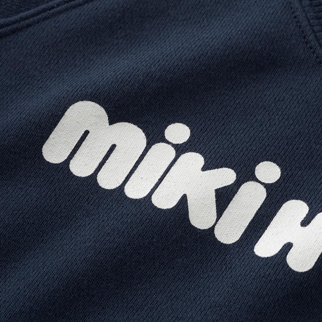 MIKIHOUSE Web Limited Back Logo Sweatshirt Pullover, Baby Kids, Size 80cm, Navy, Model 10-5620-682