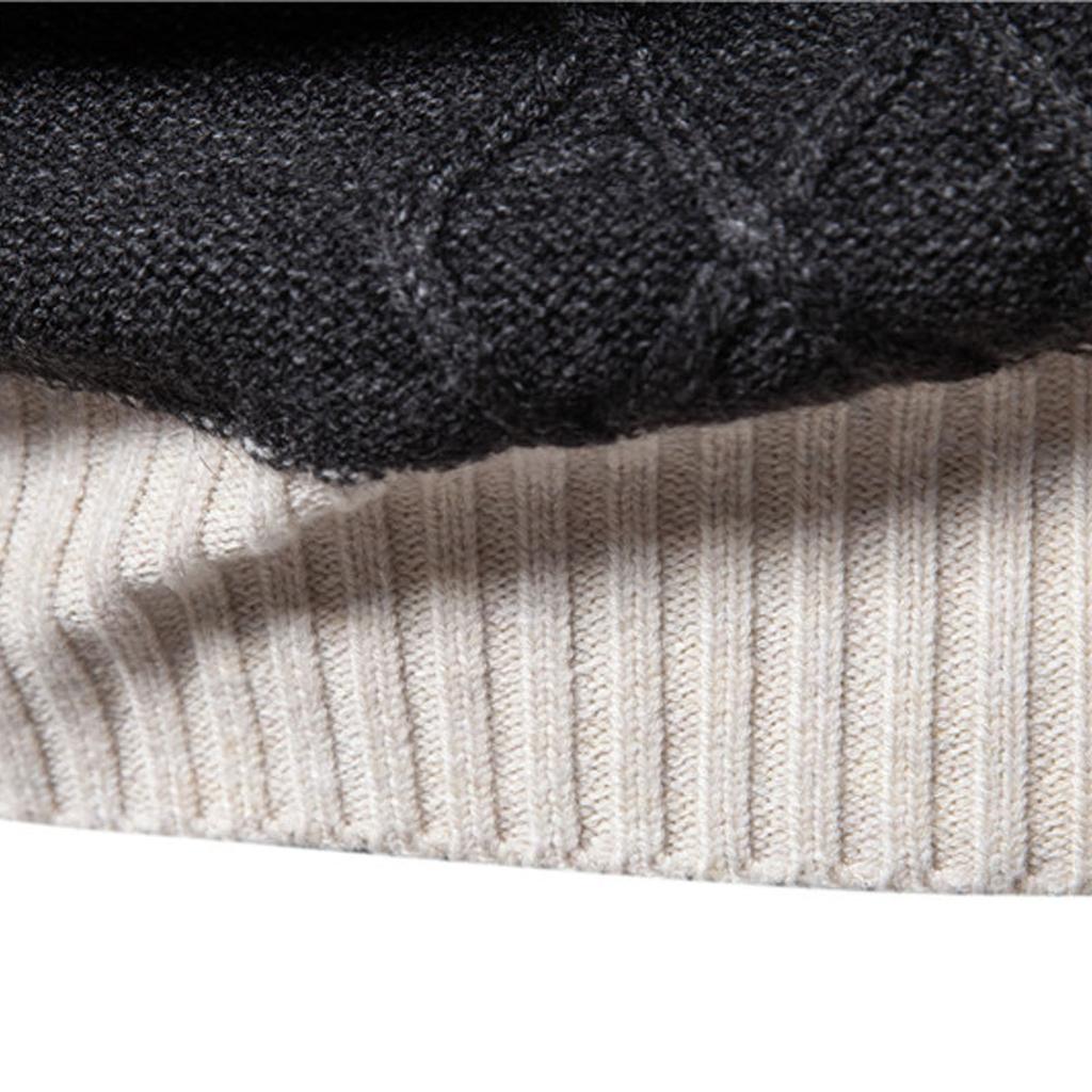 Мода для отдыха с длинным рукавом Slim Fit вязаный свитер пуловер свитер