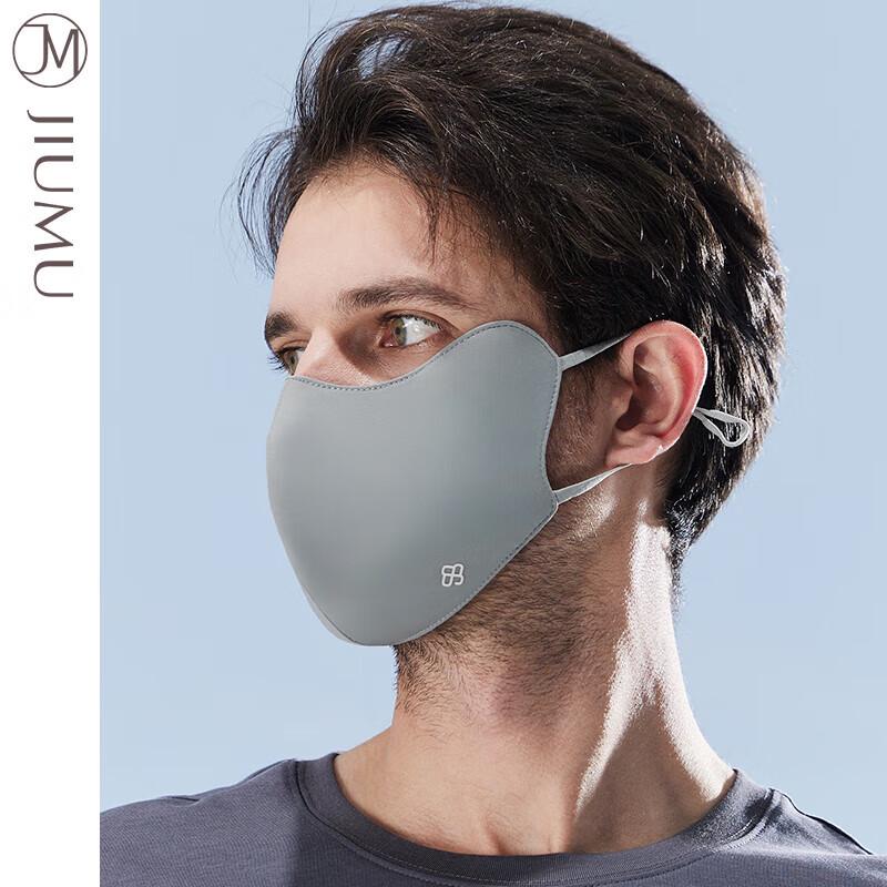 JIUMU Women's Summer Ice Silk Sun Protection Mask