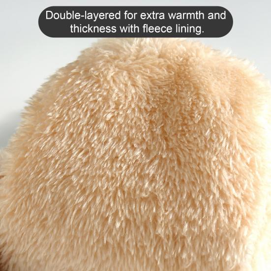 Женские зимние вязаные перчатки, толстые, на флисовой подкладке, теплые перчатки, однотонные перчатки с сенсорным экраном