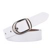 Womens Leather Belt With Simple Design And Bright Leather Finish For Casual Wear