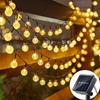 Crystal Globe Solar String Lights Outdoor Waterproof Solar Backyard Stair Patio Light Christmas Tree Decoration Lawn Garden 852