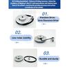 80T 16Teeth 2GT Pulley Belt Kit Belt Width 6/10mm Reduction 5:1 Bore 3~15mm 3D Printer Synchronous Wheels GT2 Timing Pulley Set