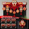 2026 Horse-themed Lunar Year Decor Chinese Character New Year Hanging Flag  Chinese New Year