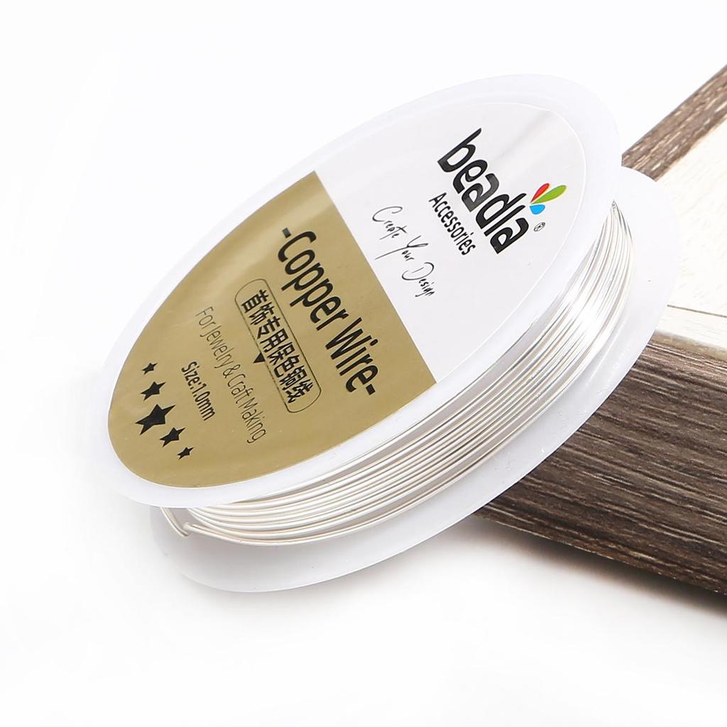 Copper Beading Wire for DIY Bracelet Necklace Colorfast Jewelry Cord String Craft Making