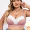 Large Size Push-up Comfortable Underwear for Big Breasts Small Adjustment Underwire Sexy Women's Bra