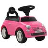 VidaXL Ride-on Car Fiat 500 Pink Outdoor Vehicle Auto Toy Child 80217
