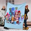 Rainbow Ruby printed throw blanket—soft,warm;versatile blanket for all seasons—perfect as &air-conditioning throw,nap blanket