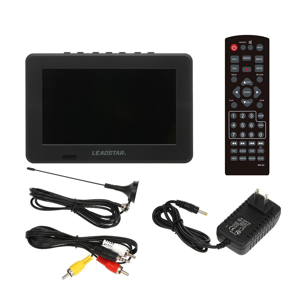 LEADSTAR Mini 7-дюймовый цифровой аналоговый телевизор ATSC, портативный видеоплеер с разрешением 800x600