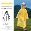 Children's Disposable Raincoat with Large Brim, Extended and Thickened, Outdoor Storm-Proof, Student-Specific, Can Be Carried on a Backpack, Portable