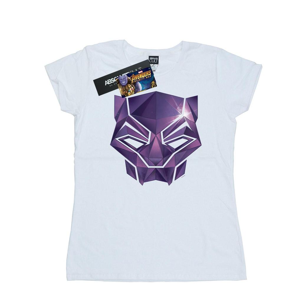 Marvel Womens/Ladies Avengers Infinity War Black Panther Geometric Cotton T-Shirt