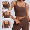 Спортивное нижнее белье Lulu Lycra Женский ударопрочный бюстгальтер для йоги с эффектом масла и нагрудными вкладышами
