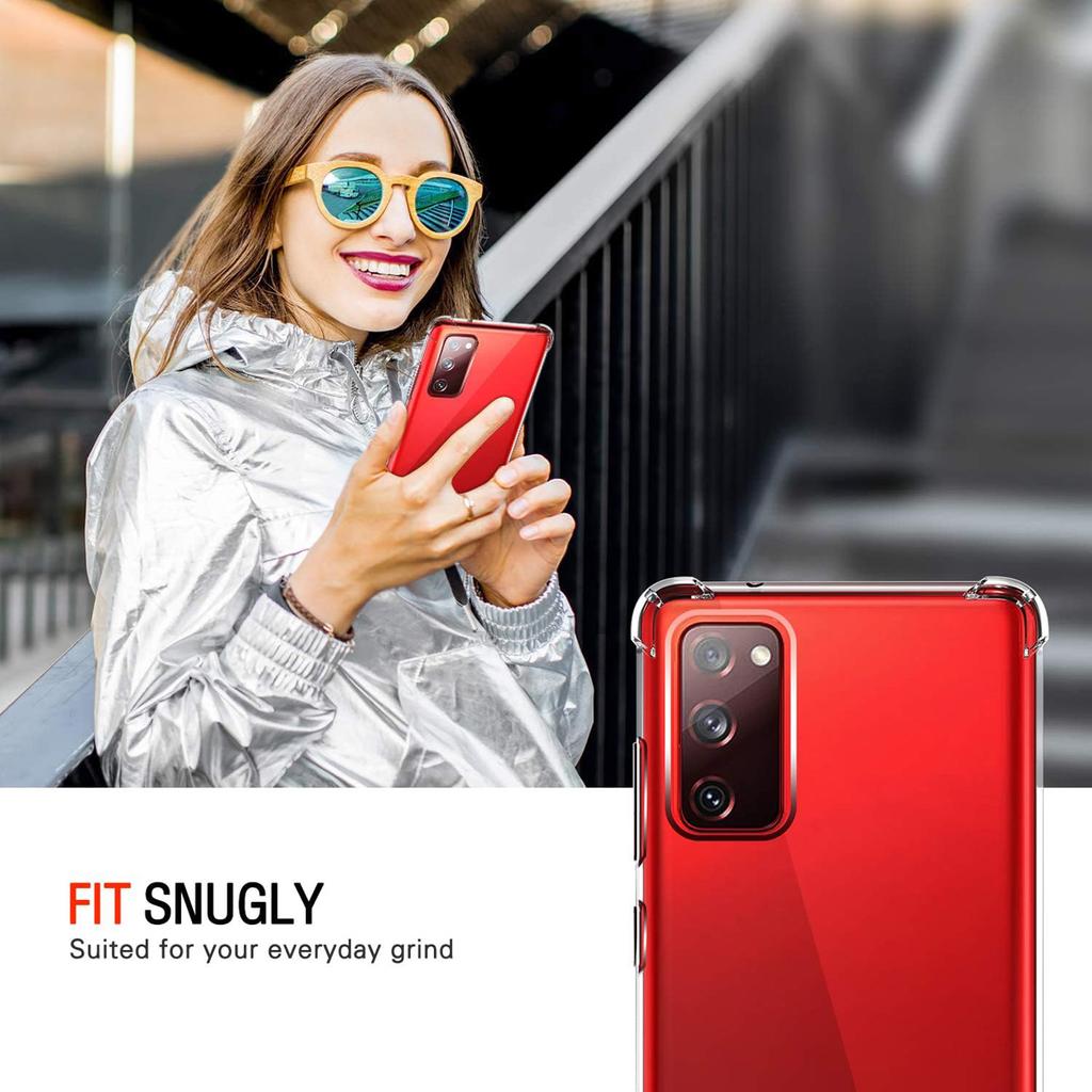 Толстый противоударный силиконовый прозрачный чехол для телефона Samsung Galaxy S20 FE S20 Ultra S10 4G S21 S22 S23 S24, защитный чехол, задняя крышка