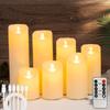 Remote LED Pillar Candle USB-C Rechargeable Atmosphere Light & Timer For Wedding Party Yellow LED Bedside Night Lamp Tealight
