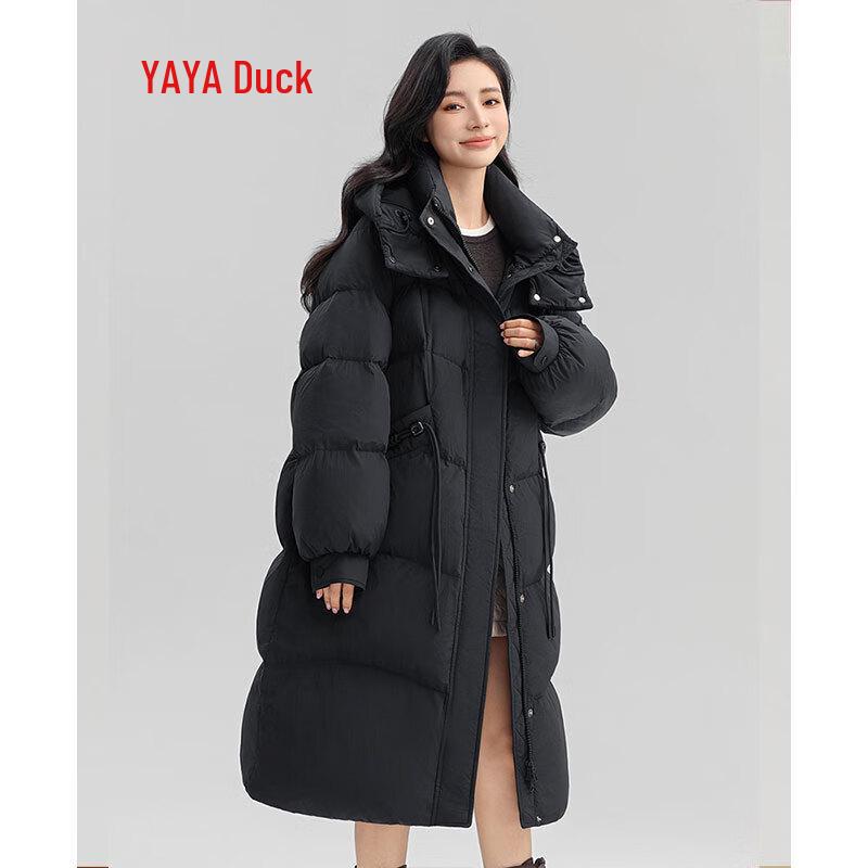 Yaya Женский длинный пуховик свободного кроя