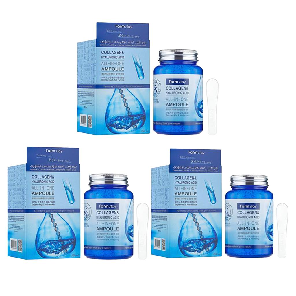 Многофункциональная сыворотка для лица с гиалуроновой кислотой и коллагеном 250мл