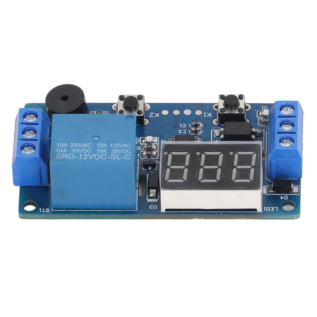 Time Relay Module Anti Interference MCU Online Programming 1 Channel Cycle Delay Relay with Digital