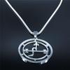 Stainless Steel Demon Seal Necklace Men/Women Silver Color Satan LILITH Necklaces & Pendants Jewery Colares Feminino