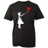 Футболка Banksy Девочка с шаром, Футболка с принтом стрит-арт граффити