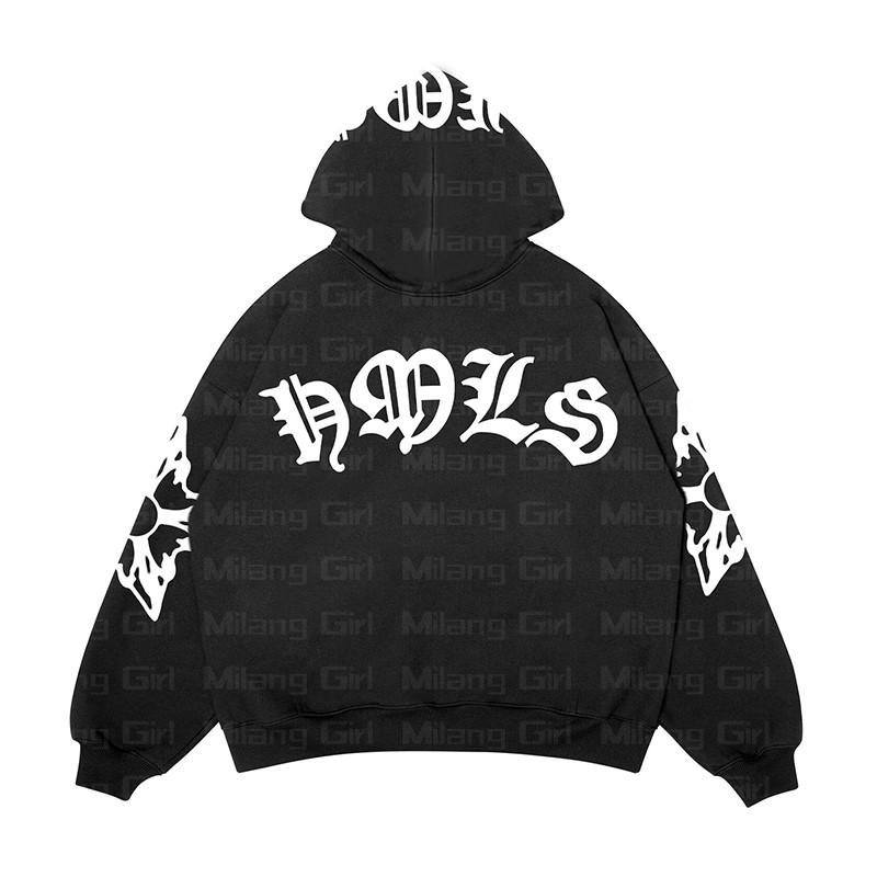 Толстовка на молнии со снежинкой и буквенным принтом, толстовка в стиле гот-панк, женские толстовки, спортивное пальто, пуловер, большая толстовка с длинными рукавами, куртка Y2k