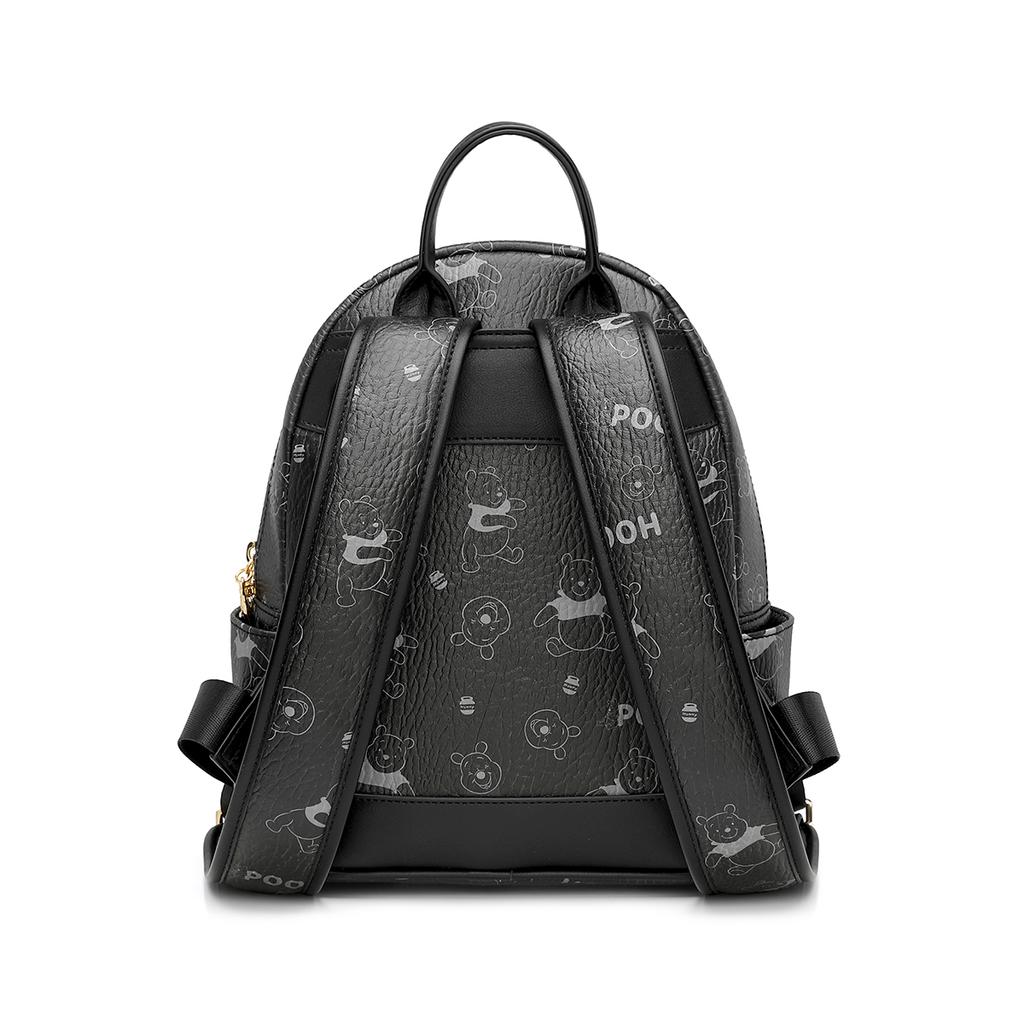 Disney Winnie Exclusive Nameplate Cute College Student Commuting Travel Versatile Lightweight Backpack Women backpack Pink Black DHF51640-C1
