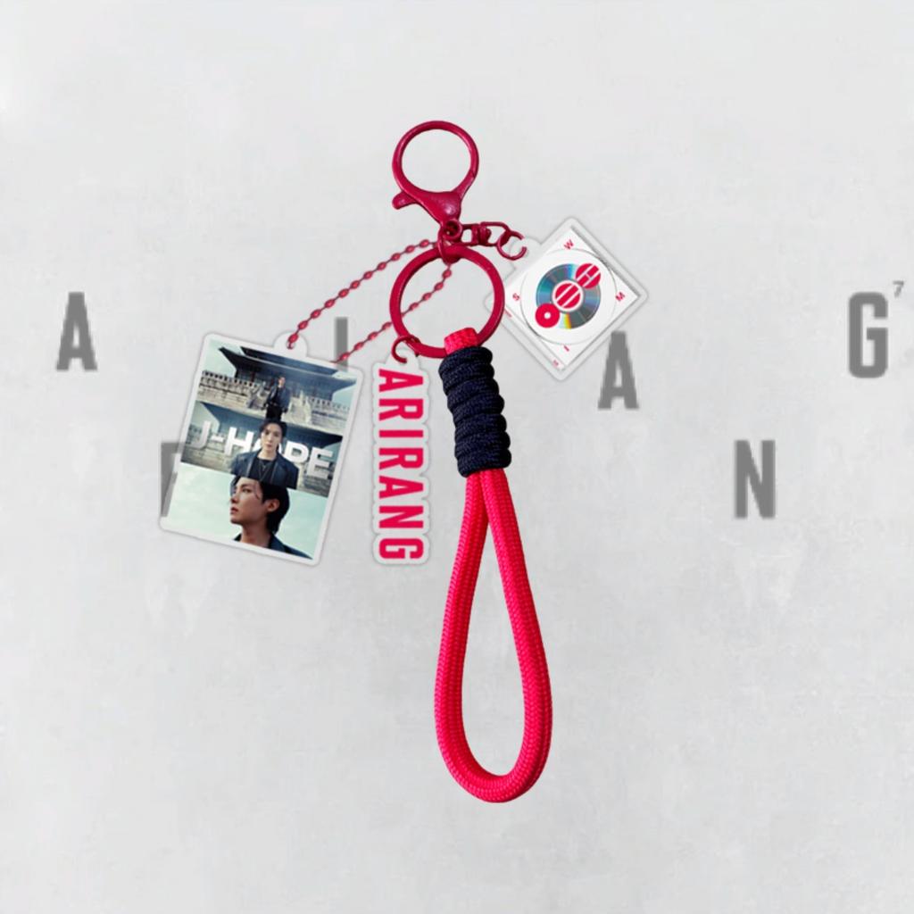 7 шт. Брелок на тему BTS ARIRANG, Фото-шарм Bangtan Boys с красной плетёной веревкой, Аксессуар для сумки фанатов Kpop ARMY, Подвеска на сумку Kpop-айдола для фанатов ARMY