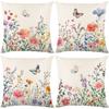 New Spring Flower and Bird Series Printed Cushion Covers Home Living Room Sofa Decorative Cushion Covers Bedroom Cushion Pillows