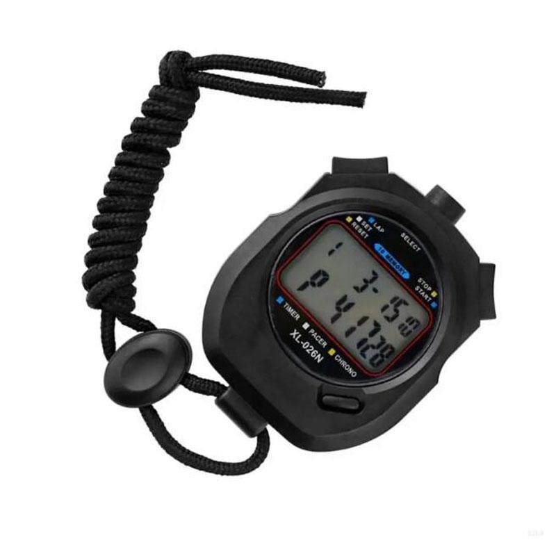 Спортивные таймеры Двухрядные ЖК-секундомеры Память на 10 кругов Водостойкий дизайн